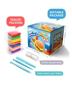 Sago Brothers Air Dry Clay, 24 Colors Modeling Clay for Kids, Molding Magic Clay for Slime add ins & Slime Supplies, Kids Gifts Art Set for Boys Girls 35 710tHcpkSbL