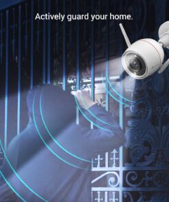 EZVIZ Security Camera Outdoor, 2K WiFi Camera with Motion Alert, Color Night Vision and IP67 Waterproof, AI-Powered Person Detection, Two-Way Talk, Compatible with Alexa Google Home | C3TN C3TN-2K 12 710uMsFkXhL