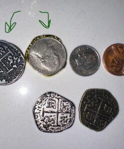 Beverly Oaks Metal Pirate Coins - Gold and Silver Spanish Doubloon Replicas - Fantasy Metal Coin Pirate Treasure (100) 100 44 710uk0lnM8L