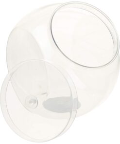 Alternative view of Clear Plastic Container with Lid - 80oz, 1 Piece - Perfect for Weddings, Birthdays & Celebrations 80 Oz