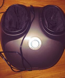 RENPHO Foot Massager Machine with Heat, Shiatsu Deep Kneading, Multi-Level Settings, Delivers Relief for Tired Muscles and Plantar Fasciitis, Fits Feet Up to Men Size 12,Brown Black-sl 32 710w2qHJpL