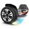 Gyroor Warrior 8.5 inch All Terrain Off Road Hoverboard with Bluetooth Speakers and LED Lights, UL2272 Certified Self Balancing Scooter 1-black 8 710w5MjIVL
