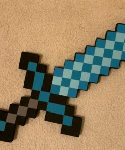 ThinkGeek Minecraft Foam Sword & Pickaxe Combo Set Of 2, Gray/Black, One Size 9 710wNBRM8IL