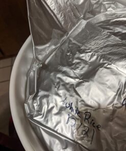 Dry-Packs 10 5 Gallon Mylar Bags MB20x30-2000CC-10PK-OB and 10-2000cc Oxy-Sorb Oxygen Absorbers for Dried Dehydrated and Long Term Food Storage, Silver (MB20x30-2000CC-10PK-OB) Pack of 10 (20x30") 13 710wpcFqRL