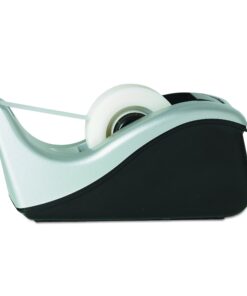 Scotch Desktop Tape Dispenser, Silvertech Two-Tone (C60-ST) 1 Count (Pack of 1) 33 710x9E7pHEL