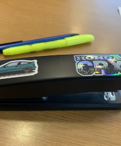 Amazon Basics Stapler with 1000 Staples, Office Stapler, 25 Sheet Capacity, Non-Slip, Black 1-Pack 29 710xHQDlYWL