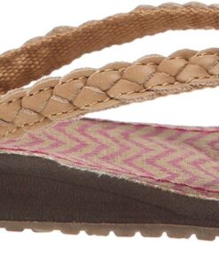 Sanuk Women's Poncho Viva Flip-Flop 7 Tan/Fuchsia Congo 5 710xhQcB5SL