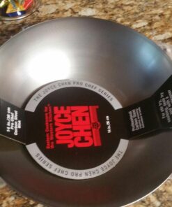JOYCE CHEN Professional Series 14-Inch Carbon Steel Wok with Phenolic Handles 14 - inch Flat Bottom Wok 34 710xllbvKML