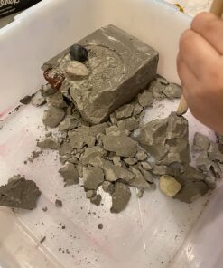 Discovery Kids Gemstone Dig Stem Science Kit by Horizon Group Usa, Excavate, Dig & Reveal 11 Real Gemstones, Includes Goggles, Excavation Tools, Streak Plate, Magnifying Glass & More 42 710xwqffe3L