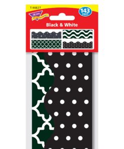 TREND enterprises, Inc. Black & White Terrific Trimmers, Variety Pack 8 710y7hm7ZgL