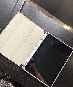 Soke iPad 6th/5th Generation Case with Pencil Holder, Smart iPad 9.7 inch Cases Trifold Stand with Shockproof Soft TPU Back Cover and Auto Sleep/Wake Function for Apple iPad 2018/2017, Violet 73 710zLs1tq8L