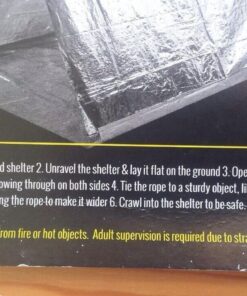 Sharp Survival Shack Emergency Survival Shelter Tent | 2 Person Mylar Thermal Shelter | 8' X 5' All Weather Tube Tent | Reflective Material Conserves Heat | Lightweight | Waterproof | Best Su 36 710zY8Bid7L