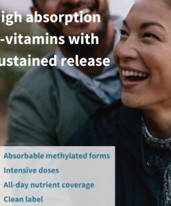 Super B-Complex – Methylated Sustained Release Clean Label B Complex With Methylfolate, Boosted B12 Methylcobalamin, Vegan, Lab Verified, 60 Small Tablets, by Igennus Unflavored 60 Count (Pack of 1) 21 710ziK8zKML