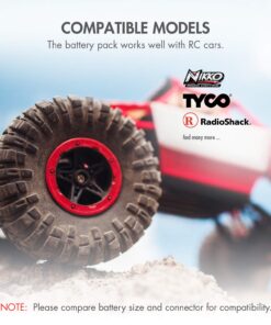 Tenergy 9.6V Flat NiMH Battery Packs for RC Car, High Capacity 8-Cell 2000mAh Rechargeable Battery Pack, Replacement Hobby Battery Pack with Standard Tamiya Connectors 1 Battery Pack 15 710zrNN5XpL