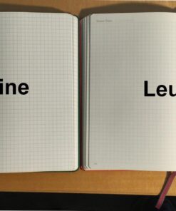 LEUCHTTURM1917 - Notebook Hardcover Medium A5-251 Numbered Pages for Writing and Journaling (Red, Squared) Red 17 711 GyyBvQL