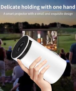 LIMIMART 40"-130" Smart Mini Projector 5G WIFI, Support 4K, Big Screen Experience with Premium 360 Sound, 5.0 Bluetooth Movie Projector Compatible With Android/iOS/Windows/TV Stick/HDMI/USB/Audio 3.5 20 711 VNkKQBL