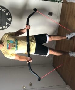 Original Gorilla Bow Portable Home Gym Resistance Bands and Bar System for Travel, Fitness, Weightlifting and Exercise Kit, Full Body Workout Equipment Set Original Bow, Black, Base Bundle 28 711 tSPdPML