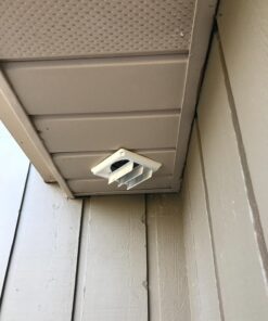 Deflecto Supurr-Vent Louvered Outdoor Dryer Vent Cover, White, 4" Hood (HS4W/18) 39 711022MuldL