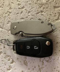 CRKT Squid Folding Pocket Knife: Compact EDC Straight Edge Utility Knife with Stainless Steel Blade and Framelock Handle Silver Stonewash 59 7111JC5X5mL