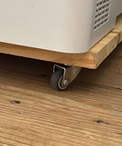 bayite 4 Pack 1" Low Profile Casters Wheels Soft Rubber Swivel Caster with 360 Degree Top Plate 100 lb Total Capacity for Set of 4 (2 with Brakes & 2 Without) 40 7111ZZTW5LL