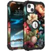 PIXIU Compatible with iPhone 14 case/iPhone 13 Cases, Heavy Duty Full-Body Shockproof Protective Hybrid Hard Plastic+Soft Silicone Case for iPhone 13/14 6.1 inch T77 64 7111g2BwT8L