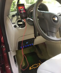 6 Gang Waterproof Rocker Switch Panel Blue LED Digital Display Voltmeter Dual 5V USB Charger Socket DC 12V Slot, 5 Pin Lighting Toggle Switches with 15A Fuse for RV Truck Car Marine Boat Vehicle 6 gang S0016B 22 7111w46atAL