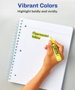 Avery Hi-Liter Desk-Style Highlighters, Smear Safe Ink, Chisel Tip is great for sketch book art, 12 Assorted Colors (98034) 12 highlighters 13 7112TPfhdL