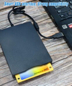Nice2MiTu 3.5" USB External Floppy Disk Drive Portable 1.44 MB FDD USB Drive Plug and Play for PC Windows 10 7 8 XP Vista Mac Black (1P) 1P 6 7112VrGyJL