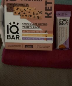 IQBAR Brain and Body Keto Protein Bars - Chocolate Lovers Variety Keto Bars - 12-Count Energy Bar Pack - Low Carb Bars - High Fiber, Gluten Free and Low Sugar Meal Replacement Bars - Vegan Snacks 12 Count (Pack of 1) 30 71138S8OYrL 1