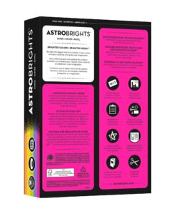 Neenah Astrobrights(R) Bright Color Paper, 8 1/2in. x 11in., 24 Lb, Assorted Colors, Ream Of 500 Sheets, 21289 15 7113CeD U6L