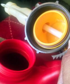 No-Spill 1450 5-Gallon Poly Gas Can (CARB Compliant),Red 38 7113drna JL