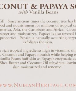 Bar Soap Coconut & Papaya Soap 5 oz By Nubian Heritage 12 7113ktW4QNL