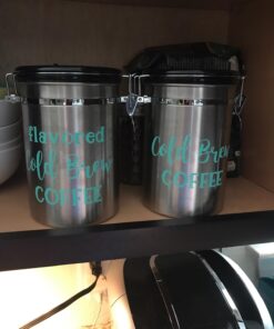 Friis 16oz Stainless Steel Coffee Vault Canister, 16-Ounce 34 7113xDReODL