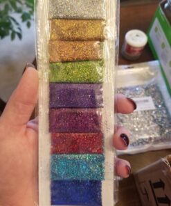Sulyn Holographic Glitter Sample Pack, Non-Toxic Variety Pack, 9 Assorted Colors, 0.63 ounces, 18 grams, SUL6654-97 43 7114YVKHmxL