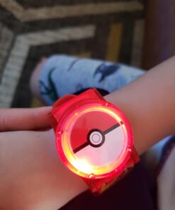 Accutime Kids Pokemon Digital LCD Quartz Watch for Boys, Girls, and Adults All Ages Pokeball Red 22 7114nGTwhnL