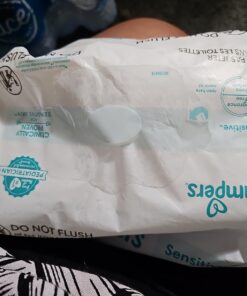 Pampers Sensitive Baby Wipes - Baby Wipes Combo, 84 Count (Pack of 12), Water Based, Hypoallergenic and Unscented (Packaging May Vary) 84 Count (Pack of 12) 27 7114p4K6JeL