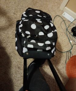 Rockland Double Handle Rolling Backpack, Black Dot, 17-Inch 27 711655dWVnL