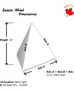 Northern Light Technologies Luxor Mini 10,000 Lux-Light Therapy Desk Lamp, White 15 7116vlRnkL