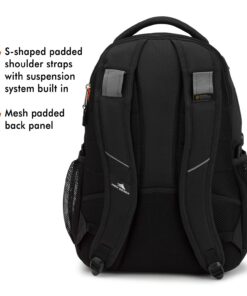 High Sierra Swerve Laptop Backpack, Black, One Size 26 7116xL6DvL