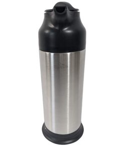 Update International (SV-70) 24 Oz Black and Stainless Cream Server,Clear 11 71173 LliKL