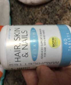 Mauricettes Hair Skin and Nails Vitamins - Blend of Over 20 Ingredients - Collagen Biotin Keratin - Natural Growth & Strengthener 17 7117rlwunL