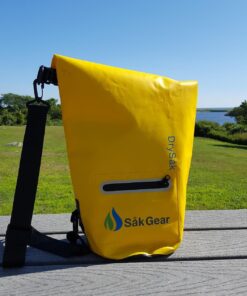 Skog Å Kust DrySåk Waterproof Floating Dry Bag with Exterior Zippered Pocket | for Kayaking, Rafting, Boating, Swimming, Camping, Hiking, Beach, Fishing | 10L & 20L Sizes 10 Liter Yellow 25 7117wHG9L2L 3