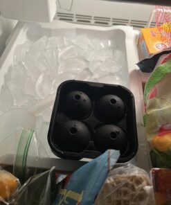 Housewares Solutions Froz Ice Ball Maker – Novelty Food-Grade Silicone Ice Mold Tray With 4 X 4.5cm Ball Capacity 39 7118KdCBi7L