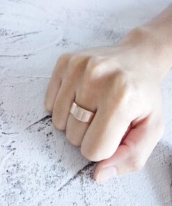 VNOX Personalized Custom 8MM Stainless Steel Plain Wedding Band Ring for Men,Black/Gold Plated/Silver Rose Gold Plated-Plain 7 8 7118VaB4UbL