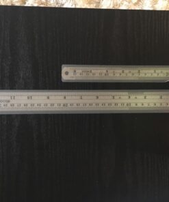 Stainless Steel Ruler and Metal Rule Kit with Conversion Table (Silver, 12 Inch, 6 Inch) Silver 29 7118xpXwc9L