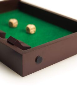 STERLING Games Wooden Shut The Box Game 12 Numbers with Home Decor Design Lid Cover and Felted Rolling Surface 12 7119HFVvJ6L