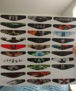 eXtremeRate 30 Pcs/Set Game Theme Mix Stickers Custom Light Bar Decal for PS4 All Model Controllers, Lightbar LED Stickers for PS4 Controller A13 34 7119aeIDEEL
