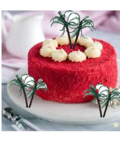 Bag of 12 ~ Palm Tree Picks ~ Cake / Cupcake Topper 19 711AF WYJ2L