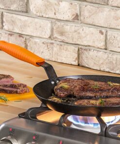 Lodge ASCRHH11 Silicone Hot Handle Holders for Carbon Steel Pans, Black , 7" 27 711AhgVKG6L