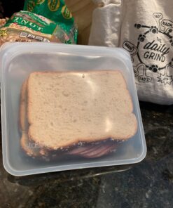 Stasher Reusable Silicone Storage Bag, Food Storage Container, Microwave and Dishwasher Safe, Leak-free, Pocket 2-Pack, Clear + Aqua 2 Pack 41 711Bj6TDZ1L